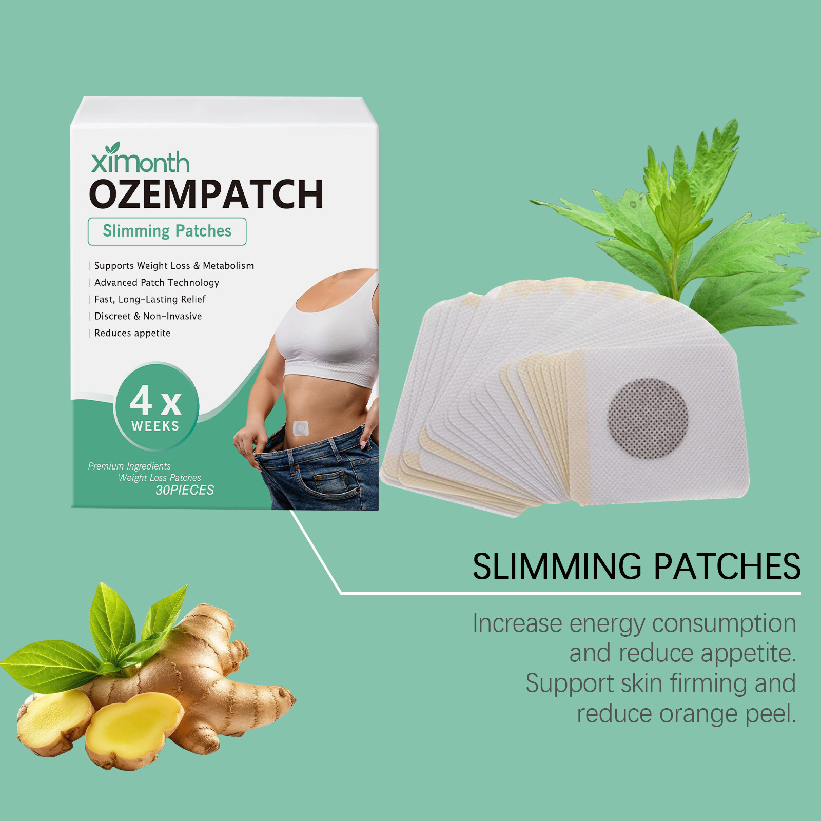Ximonth Body Shaping Patches I - đánh giá và giá Herbal And Wellness